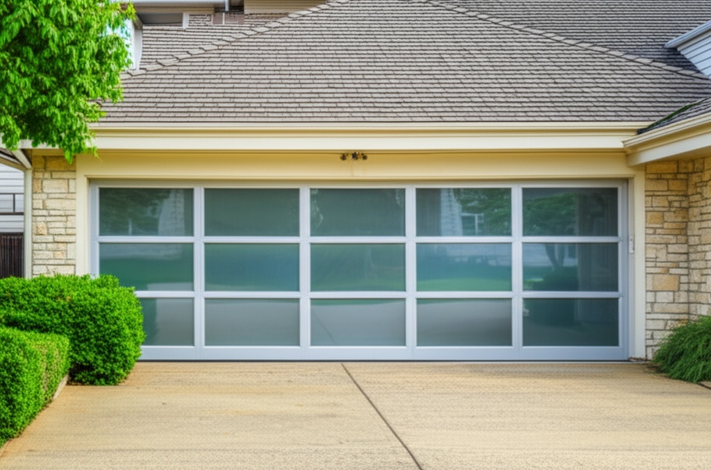 Modern garage door installation The Woodlands