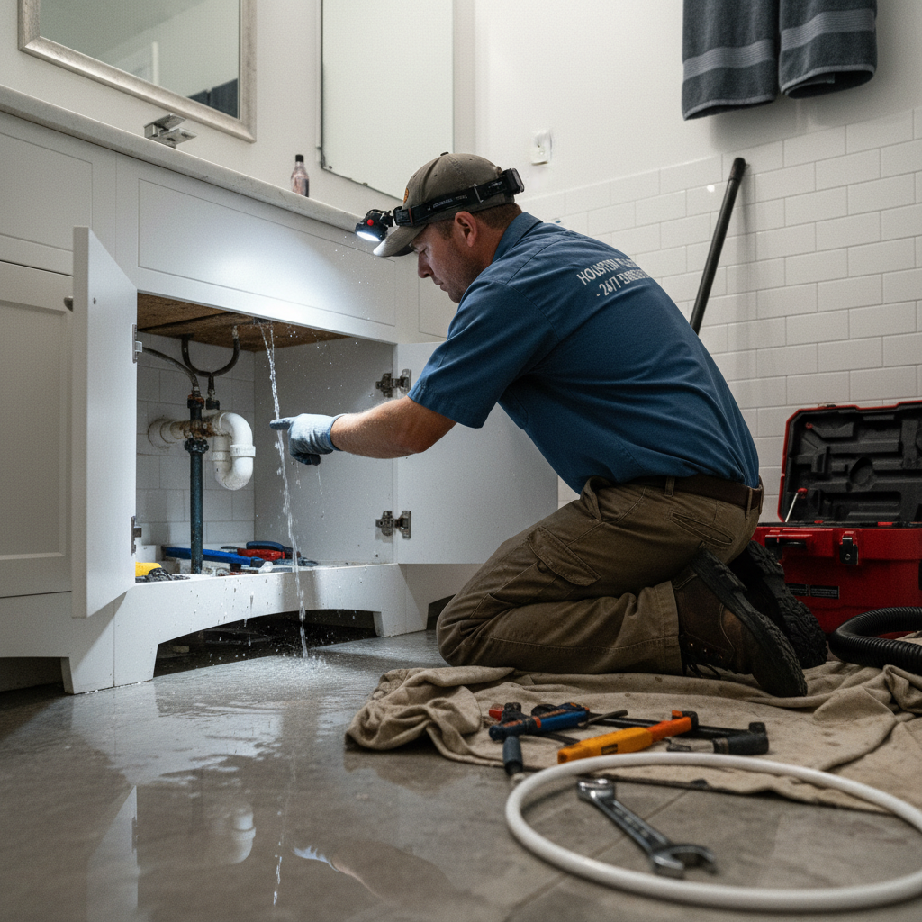 Emergency Plumber Responding Houston