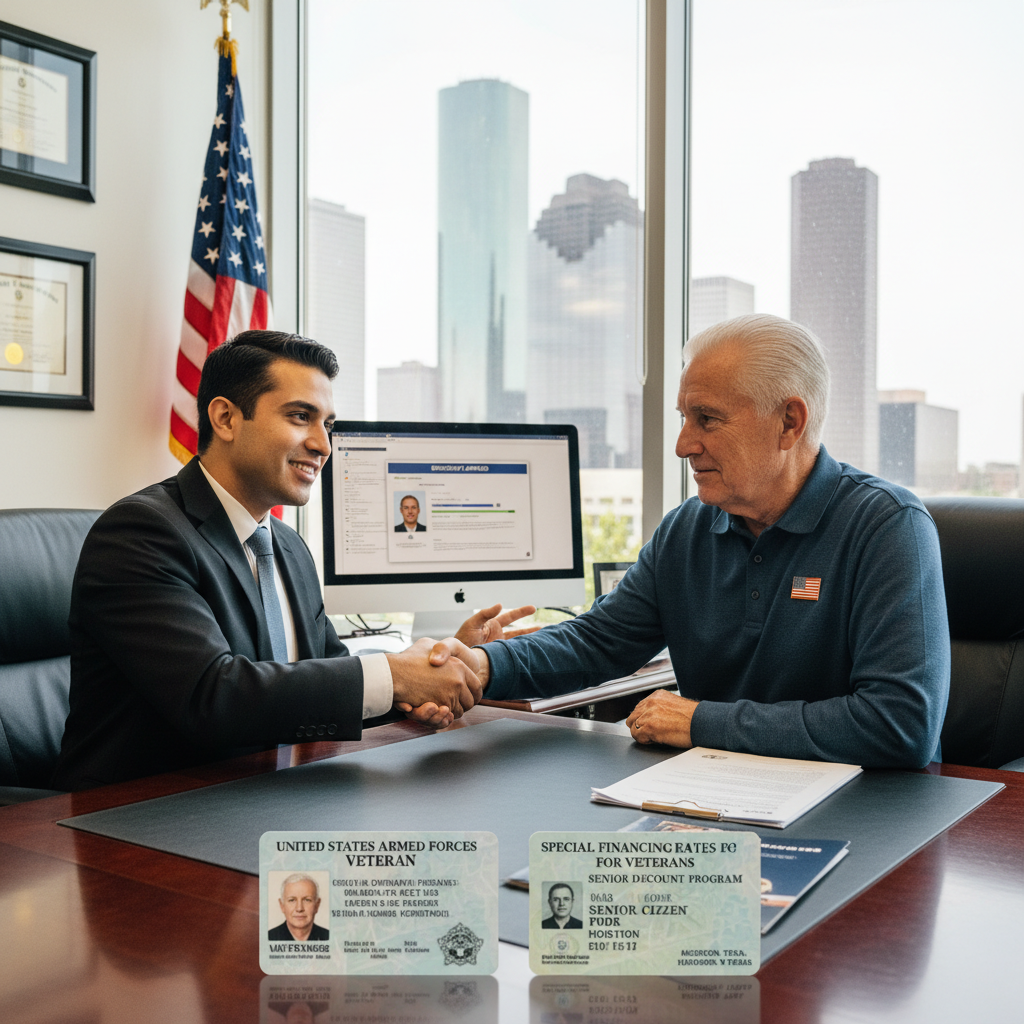 Senior & Military Discounts - Tell Projects Commercial Houston TX